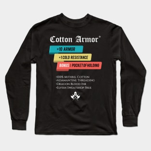 Cotton Armor RPG Role Playing Long Sleeve T-Shirt